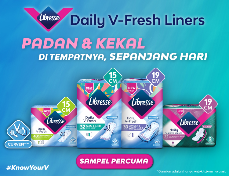 LIBRESSE® KNOW YOUR V PEK PERCUBAAN (LINERS)